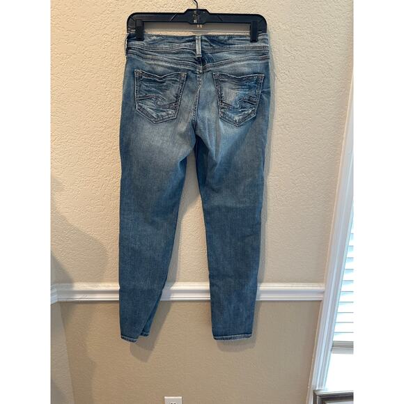 Women’s Silver Sam Ankle Jean. Size 25X27 - Picture 2 of 2